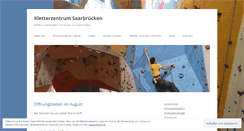 Desktop Screenshot of kletterzentrum-saarbruecken.de